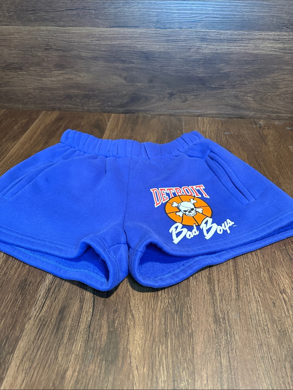 Detroit Bad Boy Women’s Blue Fleece Vintage Shorts